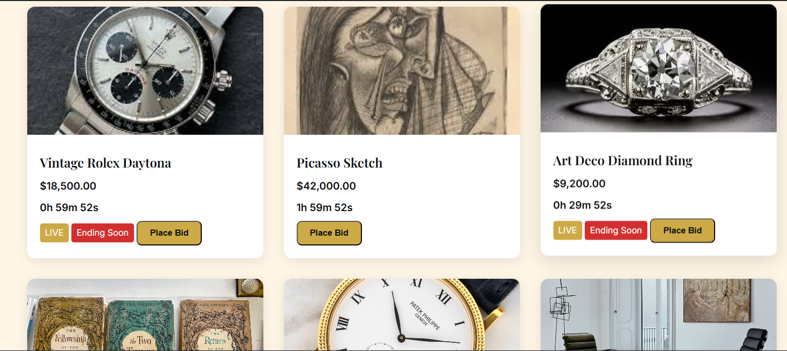 Browse auctions